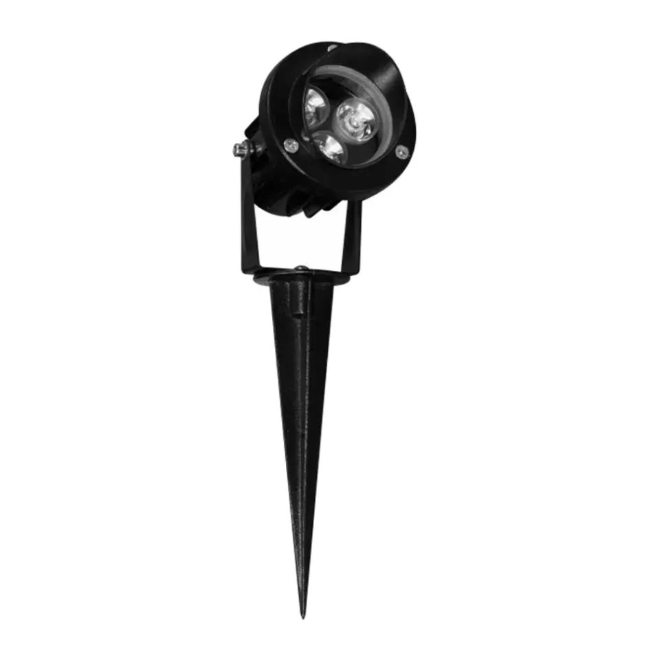 Outdoor Led Spotlight in Matt Black Aluminium 4 Pieces - Oliver Viadurini