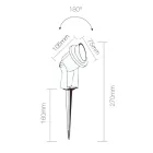 Projector LED Recessed Spotlight in Matt Black Aluminium 4 Pieces - Obrina Viadurini