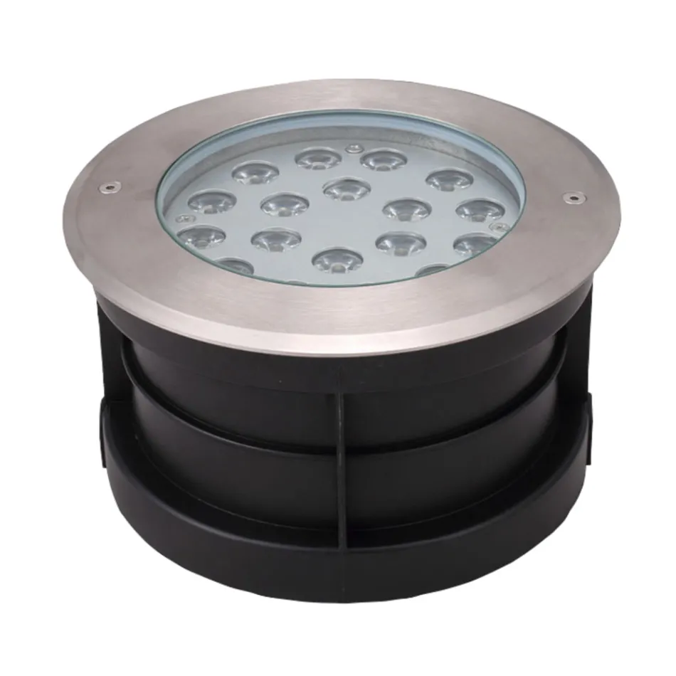 Round Spotlight with LED Outdoor in Stainless Steel - Dakota Viadurini