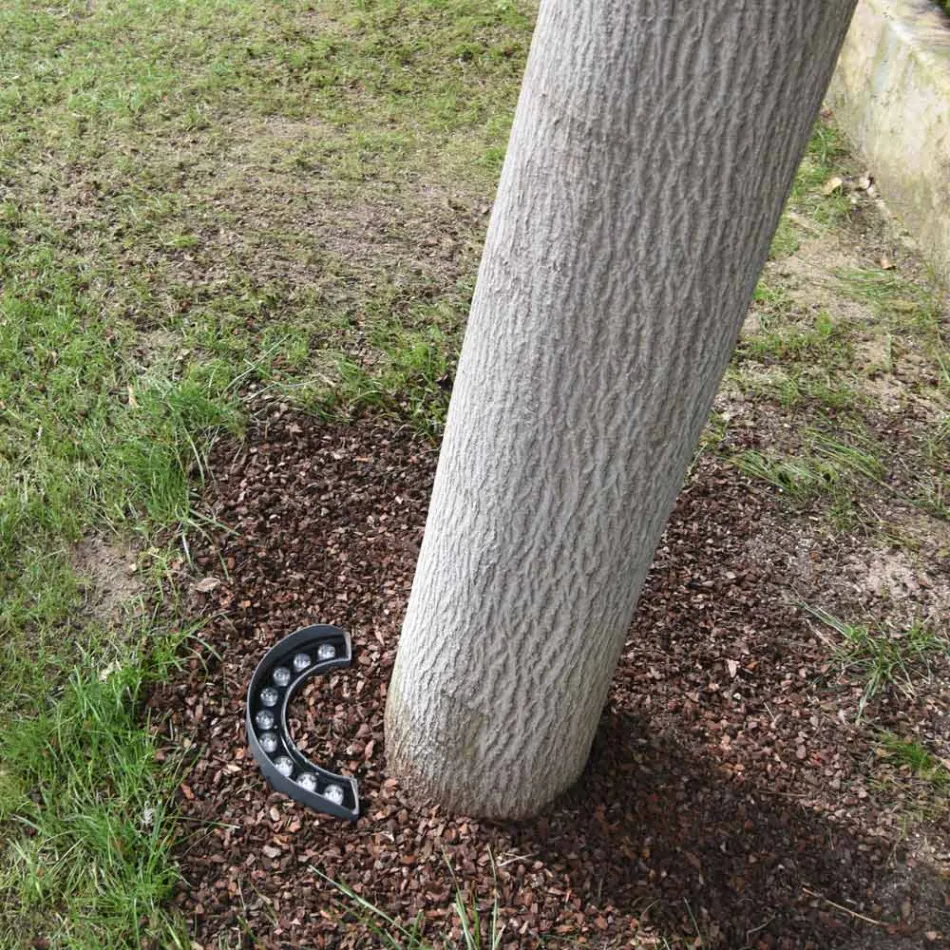 9W Outdoor Led Floodlight in Aluminium Matt Black Finish - Tudor Viadurini