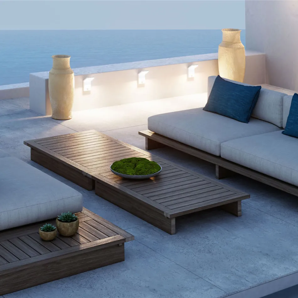 Aluminium Outdoor Led Projector with Motion Sensor - Nerea Viadurini