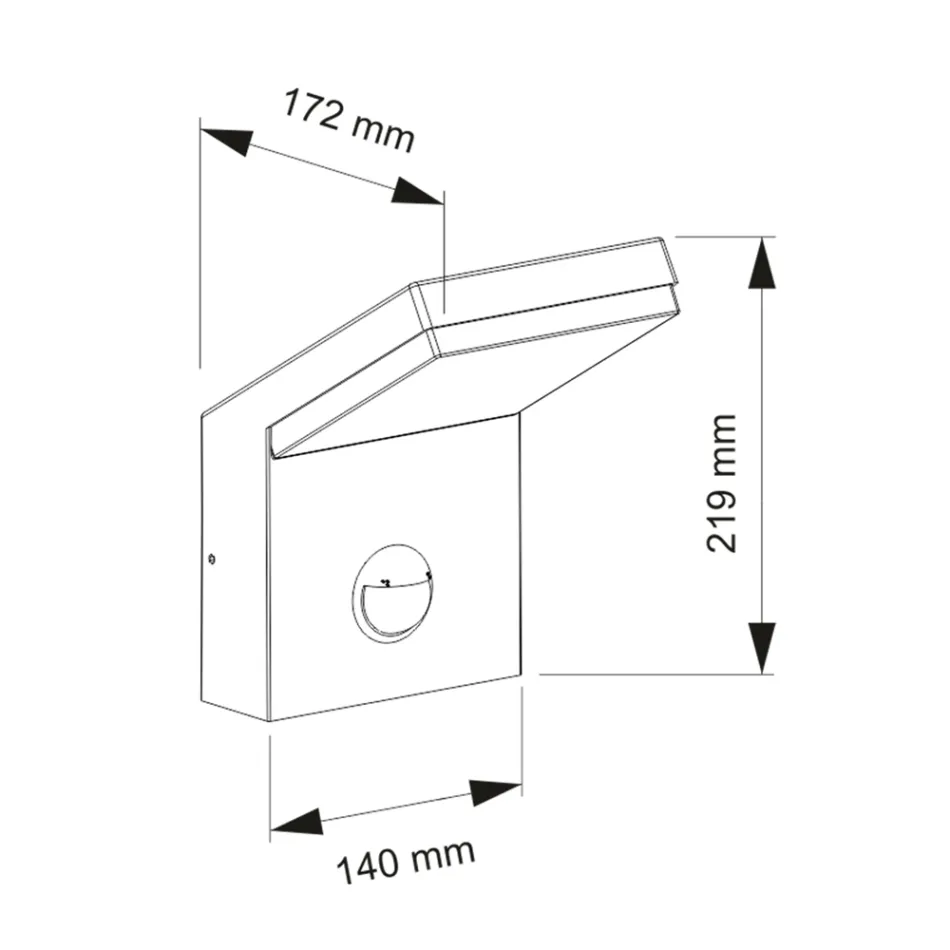 Aluminium Outdoor Led Projector with Motion Sensor - Nerea Viadurini