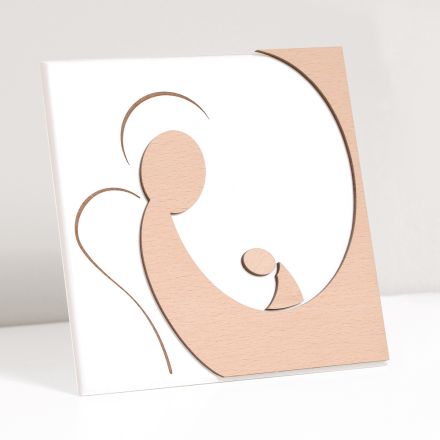 Small picture depicting the Mother's Angel Laser Engraved Made in Italy - Augustina Viadurini