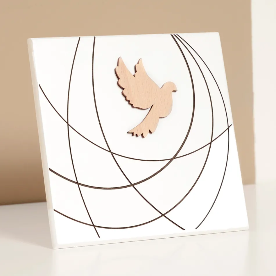 Laser Engraved Picture Depicting Holy Confirmation Made in Italy - Mumbi Viadurini