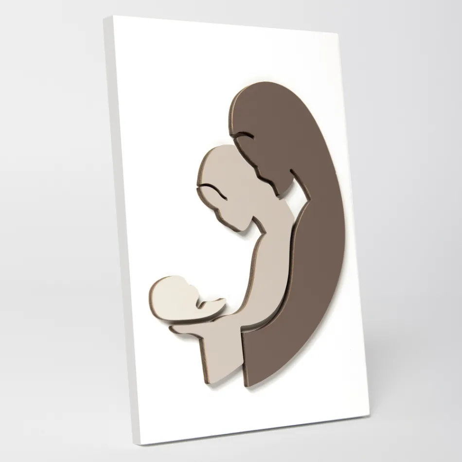 Picture with the Representation of Adoration Made in Italy - Cesar Viadurini