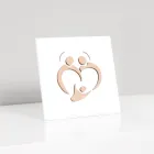 Holy Family Picture with Laser Engraving Made in Italy - Zuleika Viadurini