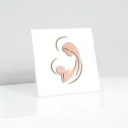 Laser Engraved Picture of Mary and Baby Jesus Made in Italy - Nigella Viadurini