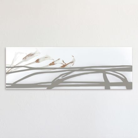 Painting with Abstract Shapes Made with Laser Made in Italy - Grace Viadurini