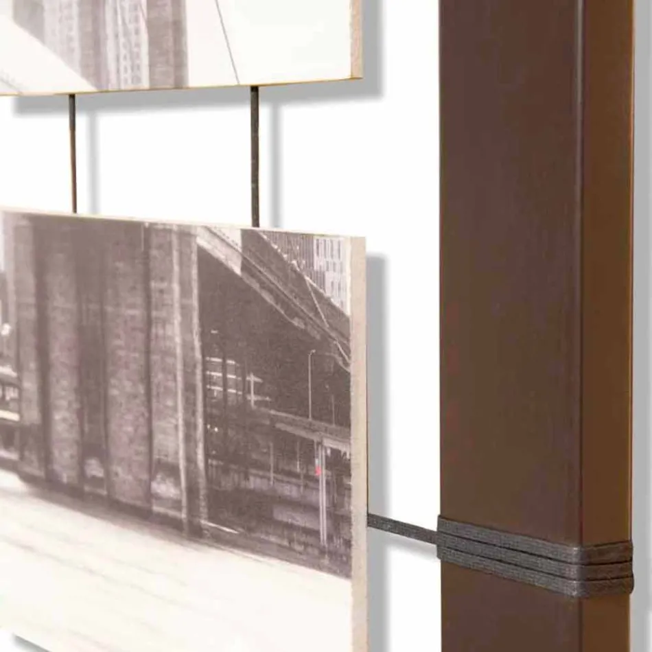 Framework with suspended panels of hand-decorated ropes Mark Viadurini