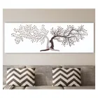 Laser Engraved Picture with 2 Intertwined Trees Made in Italy - Deide Viadurini