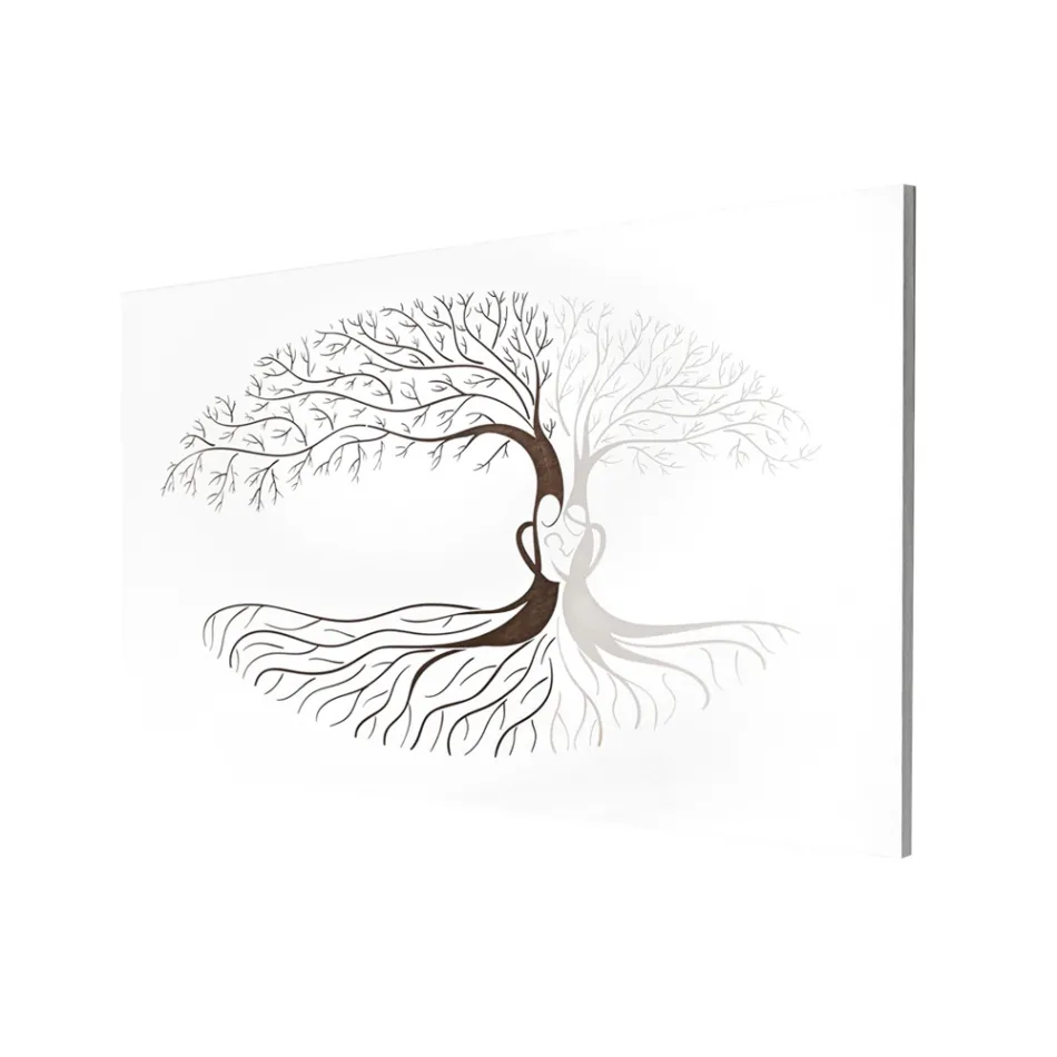 Laser Engraved Picture with Family Tree and Heart Made in Italy - Aletha Viadurini