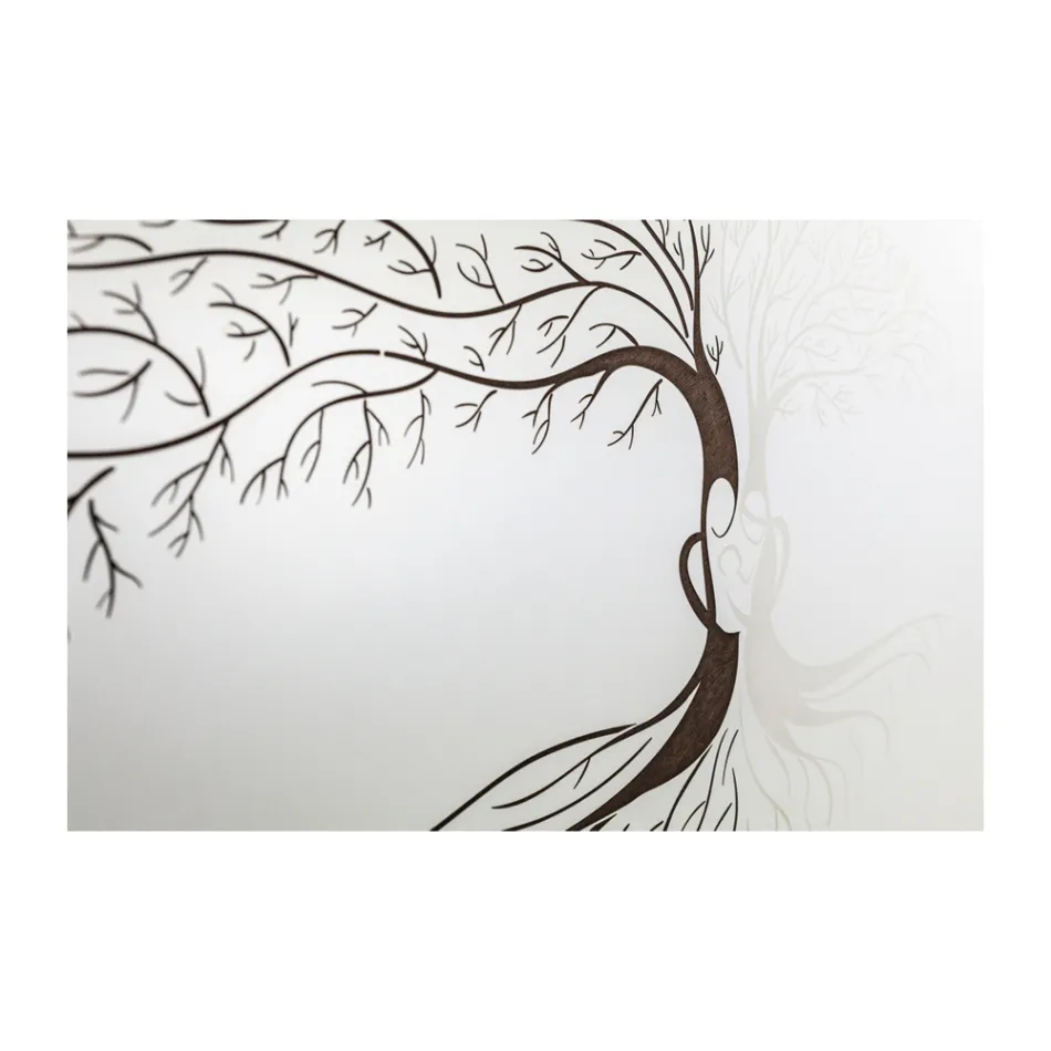 Laser Engraved Picture with Family Tree and Heart Made in Italy - Aletha Viadurini