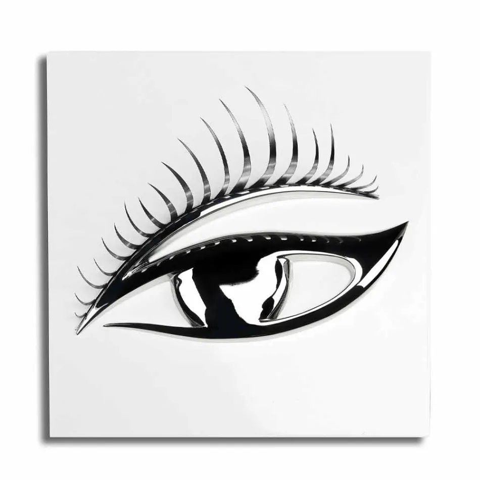 Modern Artisan Framework in Wood, Steel and Resin Made in Italy - Eye Viadurini