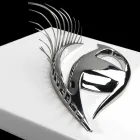 Modern Artisan Framework in Wood, Steel and Resin Made in Italy - Eye Viadurini