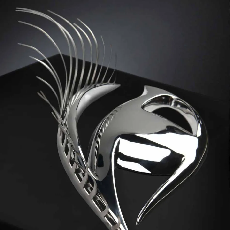 Modern Artisan Framework in Wood, Steel and Resin Made in Italy - Eye Viadurini