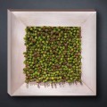 Modern Wall Picture in Metal and Artificial Leaves Made in Italy - Trimo
