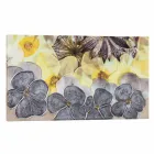 Modern floral painting with hand-decorated Ramos petals Viadurini