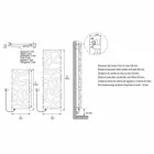 Electric Radiator of Vertical Design up to 1000 W - Flora Viadurini
