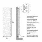 Vertical Design Hydraulic Radiator up to 903 W - Flora Viadurini
