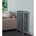 Hydraulic Cast Iron Radiator with 3 Decorated Columns - Vanillin Viadurini