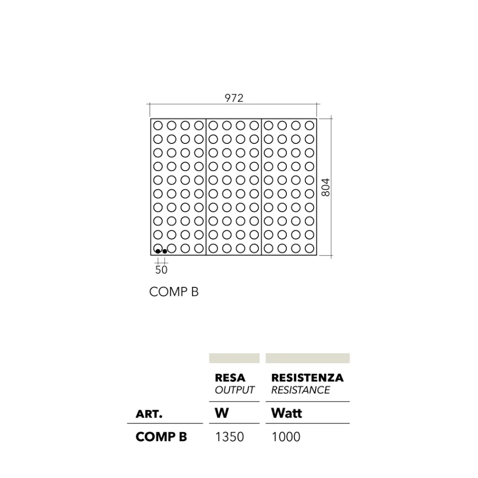 Brick modern design electric lego radiator in aluminium and copper by Scirocco H Viadurini