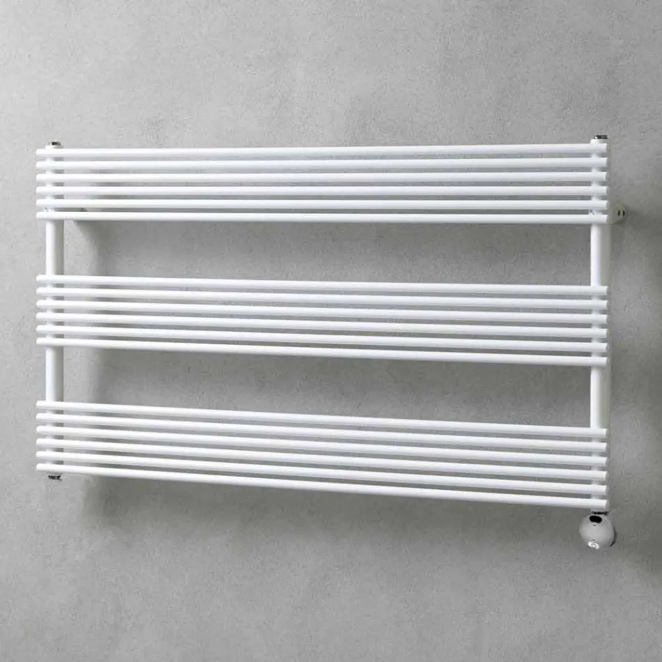 Horizontal Electric Design Wall Radiator in Steel up to 700 W - Nibbio Viadurini