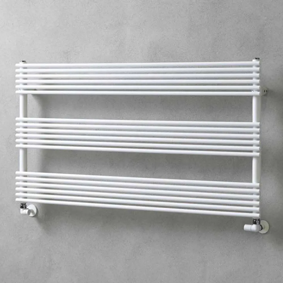 Horizontal Radiator Towel Warmer in Steel Design 750 W - Nibbio Viadurini
