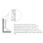 Single Hydraulic Radiator in Black Carbon Steel Made in Italy - Ciro Viadurini