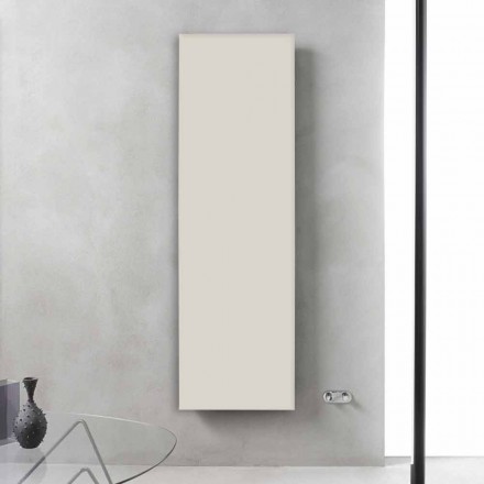 Vertical Design Radiator in Grayish White Steel up to 839 W - Ice Viadurini