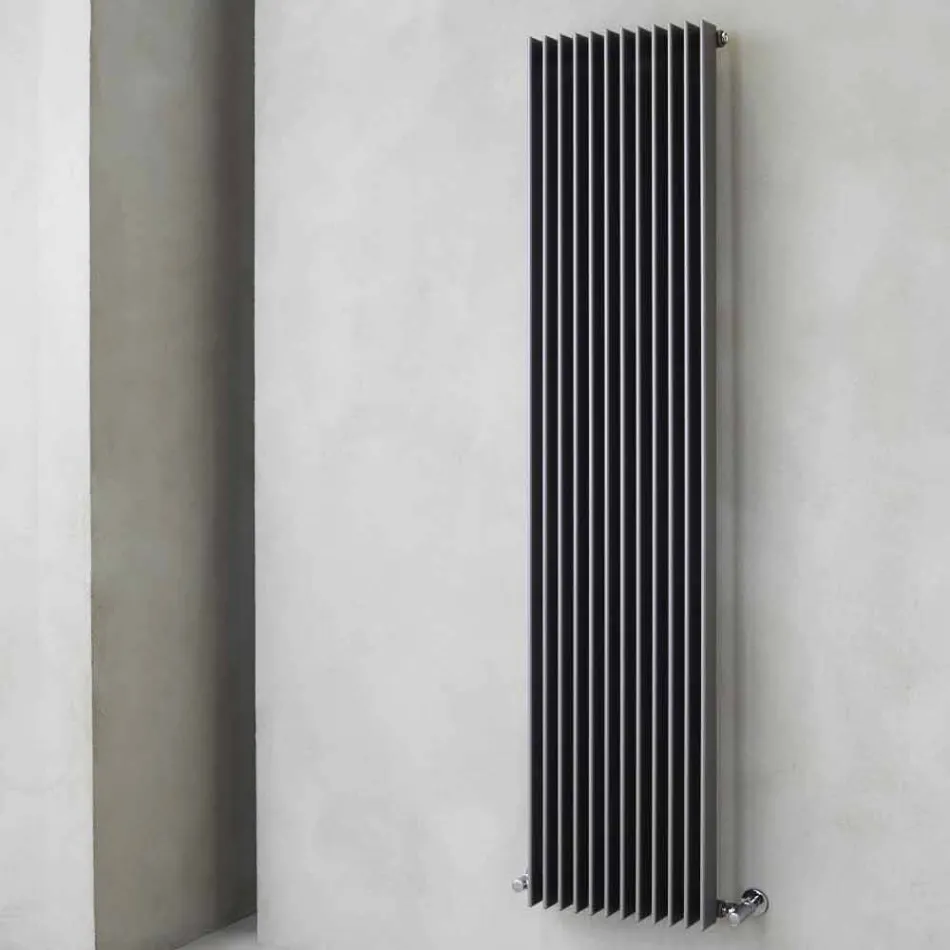 Vertical Hydraulic Design Radiator in Colored Steel up to 1515 Watt - Condor Viadurini