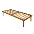 Single Bed Base Entirely in Delta Organic Beech Wood 80x190 cm - Delta