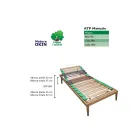 Single Adjustable Bed Base Entirely Made of Wood Bio Energy ATP Manual - Energy Viadurini