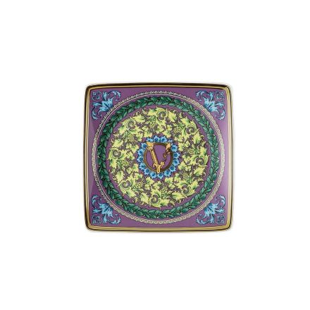 Rosenthal Versace Barocco Mosaic 6 Flat Square Porcelain Bowls - Mosaic Viadurini
