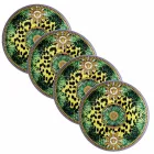 Rosenthal Versace Jungle Animalier 4 Dinner Plates Diameter 17 cm - Animalier Viadurini