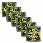 Rosenthal Versace Jungle Animalier 6 Flat Square Bowls - Animalier Viadurini