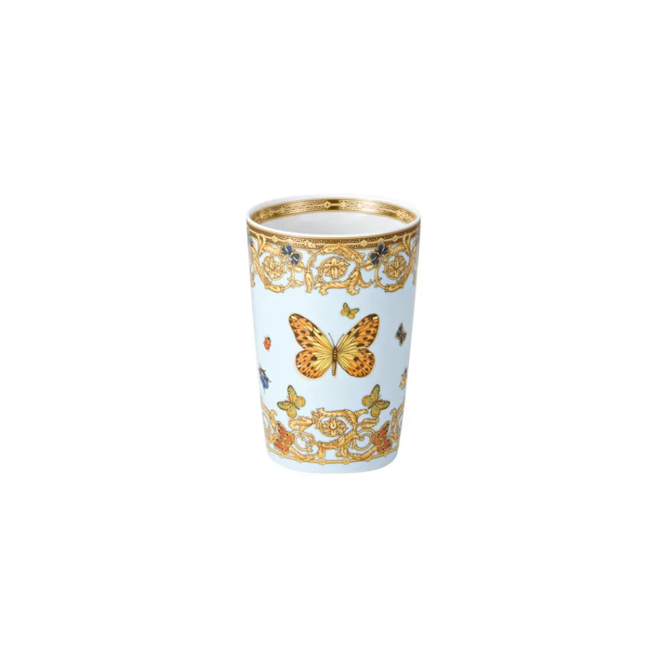 Rosenthal Versace Le Jardin 4 Handleless Glasses with Natural Elements - Medusa Viadurini