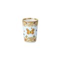 Rosenthal Versace Le Jardin 4 Handleless Glasses with Natural Elements - Medusa