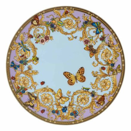 Rosenthal Versace Le Jardin Place Card Plate Diameter 33 cm in Porcelain - Jardin Viadurini
