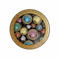 Rosenthal Versace Medusa Amplified Multicolor 4 Dinner Plates - Amplifiedmulticolor