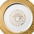 Rosenthal Versace Medusa Gala Gold Plate holder 30cm porcelain Viadurini