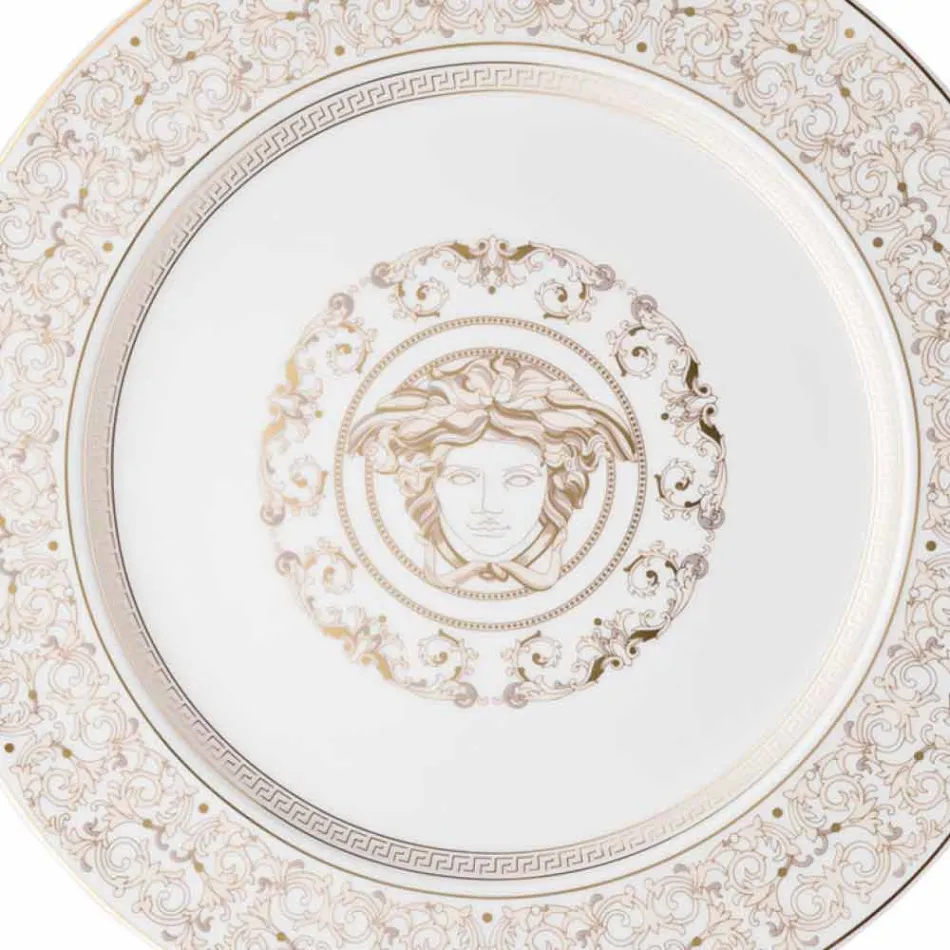 Rosenthal Versace Medusa Gala Porcelain design placeholder plate Viadurini
