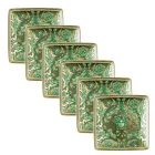 Rosenthal Versace Medusa Garland 6 Flat Square Cups - Christmas Viadurini