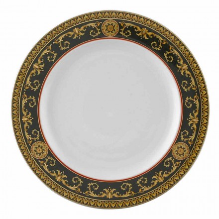Rosenthal Versace Red Medusa Flat plate 27cm in porcelain Viadurini