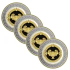 Rosenthal Versace Prestige Gala 4 Dinner Plates Diameter 18 cm - Prestige Viadurini
