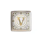 Rosenthal Versace Virtus Gala 6 Flat Square Bowls 15x15 cm in Porcelain - Baroque Viadurini