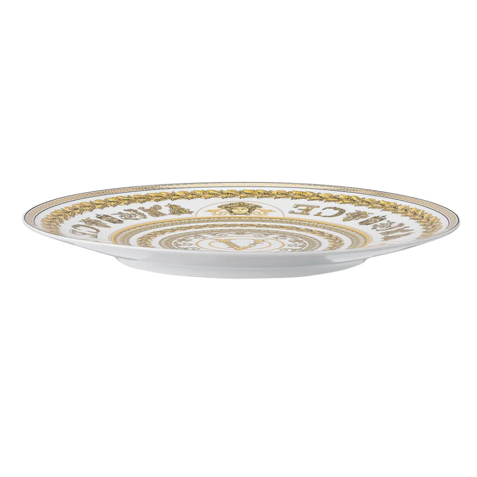 Rosenthal Versace Virtus Gala Placeholder Plate Diameter 33 cm in Porcelain - Baroque Viadurini