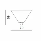 Ceramic rosette for lamps composition Battersea 975ST - Toscot Viadurini