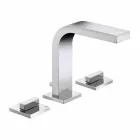 Modern Design Bathroom Sink Mixer with 3 Metal Holes - Etto Viadurini