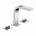 Luxury Design Brass 3-Hole Bathroom Sink Tap - Etto