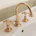 Vintage High Brass Basin Tap 3 Holes Made in Italy - Klarisa